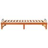 vidaXL Bed Frame Brown 100 x 200 cm Solid Pine Wood
