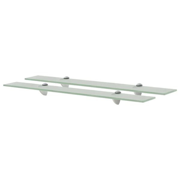 vidaXL Floating Shelves 2 pcs Glass 70x20 cm 8 mm
