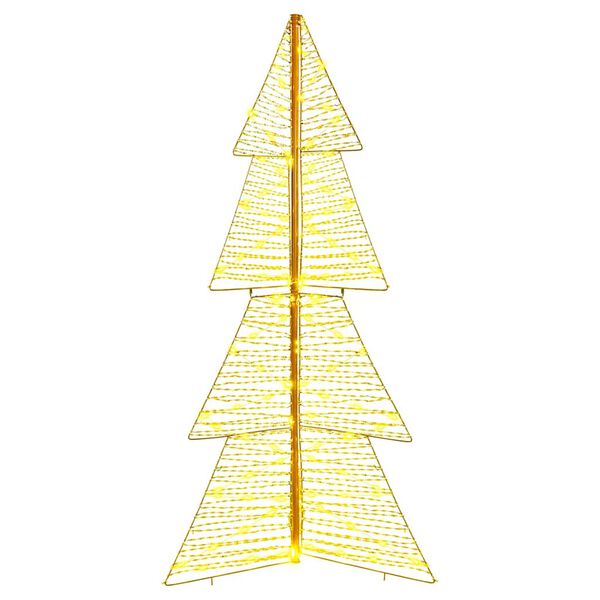 vidaXL Christmas Tree with 160 LEDs Warm White 150 cm PET