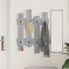 vidaXL Wall-Mounted Coat Rack Wall-mounted Grey sonoma 60 x 3 x 82 cm