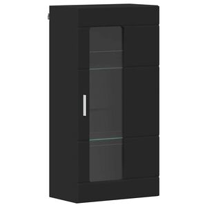 vidaXL Wooden Cabinet Black 50 x 29 x 100 cm Engineered Wood