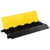 vidaXL Cable Protector Ramp 3 Channels Rubber 93 cm