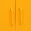 vidaXL Storage Cabinet Mustard Yellow 80x35x101.5 cm Steel