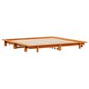 vidaXL Bed Frame without Mattress Wax Brown 160x200 cm Solid Wood Pine