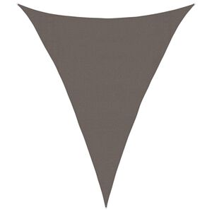 vidaXL Sunshade Sail 160 g/m&sup2; Anthracite 3x4x4 m HDPE