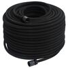 vidaXL Garden Soaker Hose Black 0.6" 50 m Rubber