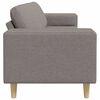 vidaXL Sofa Set Taupe Fabric