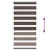 vidaXL Zebra blind 60.9x120 cm Fabric Width 56.7 cm coffee