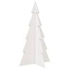 vidaXL Wooden Christmas Tree for Decoration White 80cm Solid Wood Pine