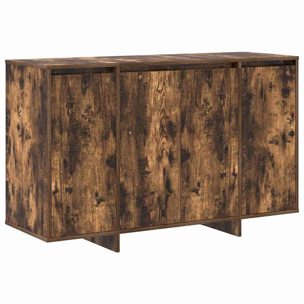 vidaXL Sideboard Smoked oak 120 x 41 x 75 cm Engineered wood