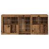 vidaXL LED Sideboard Old Wood 162 x 37 x 67 cm Engineered Wood
