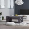 vidaXL Coffee Table High Gloss Grey 100x60x42 cm Engineered Wood