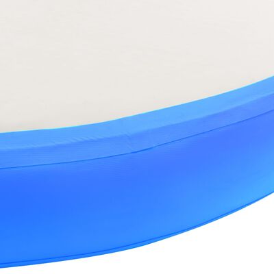 vidaXL Inflatable Gymnastic Mat with Pump 100x100x10 cm PVC Blue