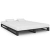 vidaXL Pallet Bed Frame without Mattress Grey 140x200cm Solid Wood