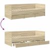 vidaXL Daybed with Drawers without Mattress Sonoma Oak 90x190 cm Single