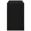 vidaXL Bathroom Wall Cabinet Black 60x25x40 cm Engineered Wood