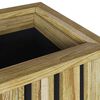 vidaXL Planter Boxes Brown 33 x 33 x 85 cm Impregnated Pine Wood