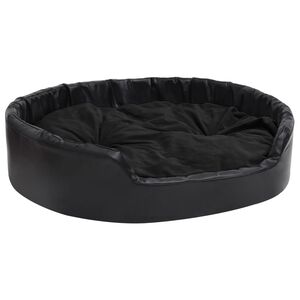 vidaXL Dog Bed | Black | Faux leather | Medium | Dog Bed | Rectangular
