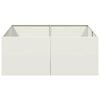 vidaXL Planter White 100x100x40 cm Steel