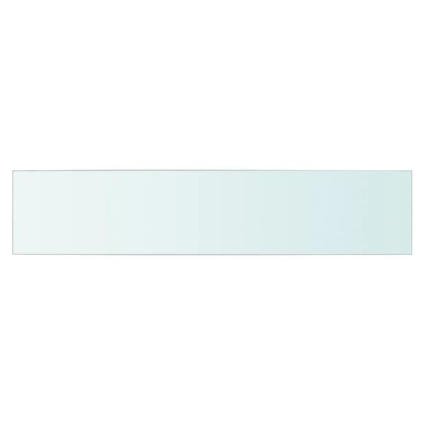 vidaXL Shelves 2 pcs Panel Glass Clear 70x15 cm