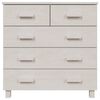 vidaXL Sideboard HAMAR White 79x40x80 cm Solid Wood Pine