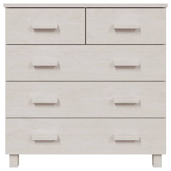 vidaXL Sideboard HAMAR White 79x40x80 cm Solid Wood Pine