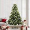 vidaXL Artificial Hinged Christmas Tree 300 LEDs Green 240 cm