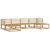 vidaXL Outdoor Sofa Set 6 pcs White Solid Acacia Wood