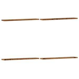 vidaXL Bookshelf Boards 4 pcs Old Wood 60x10x1.5 cm Engineered Wood