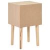 vidaXL Bedside Cabinet with 2 Drawers 30x25x49.5 cm Solid Pinewood