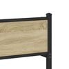 vidaXL Metal Bed Frame without Mattress Sonoma Oak 193x203 cm