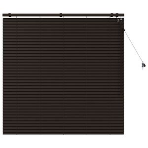 vidaXL Venetian Blind Dark Brown 125 x 130 cm 35 mm