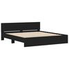 vidaXL Bed Frame with LED without Mattress Black 180x200 cm Super King