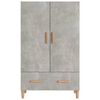 vidaXL Highboard Concrete Grey 70x31x115 cm Engineered Wood