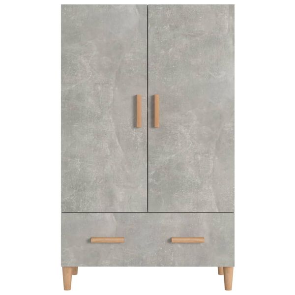 vidaXL Highboard Concrete Grey 70x31x115 cm Engineered Wood