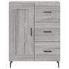 vidaXL Highboard Grey Sonoma 69.5x34x180 cm Engineered Wood