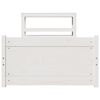 vidaXL Bed Frame with Headboard without Mattress White 90x190 cm Single