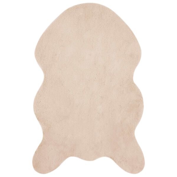 vidaXL Faux Rabbit Fur Rug Olite Taupe 80 x 120 cm Polyester