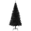 vidaXL Christmas Tree with 300 LEDs with Stand Black 180 cm PVC