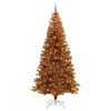 vidaXL Christmas Tree with 300 LEDs with Stand Gold 240 cm PET