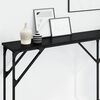 vidaXL Console Table Black oak 180 x 23 x 75 cm