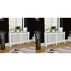 vidaXL Radiator Covers 2 pcs White MDF 152 cm