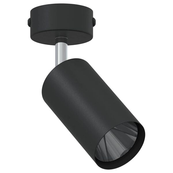 vidaXL Ceiling Spotlight with Spotlights Black 6 x 6 x 16 cm Metal
