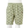 Kids' Shorts with Drawstring Light Khaki 140