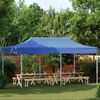 vidaXL Party Tent Folding Blue 291 x 580 x 315 cm Oxford Fabric