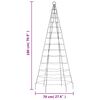 vidaXL LED Christmas Tree on Flagpole 200 LEDs Blue 180 cm