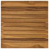 vidaXL Table Top 40 x 40 x 3.5 cm Square Solid Teak Wood Natural