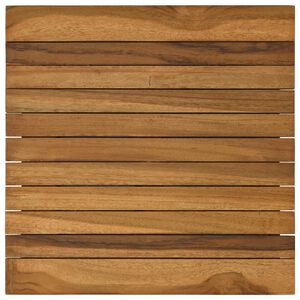 vidaXL Table Top 40 x 40 x 3.5 cm Square Solid Teak Wood Natural