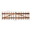 vidaXL Double Fence Gate Impregnated Hazel Wood 300x90 cm
