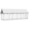 vidaXL Outdoor Dog Kennel with Roof 400x100x150 cm